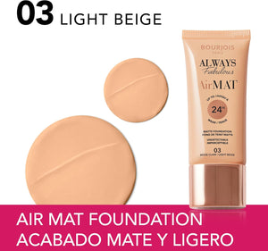 Bourjois Always Fabulous Air Mat Foundation 03 Light Beige