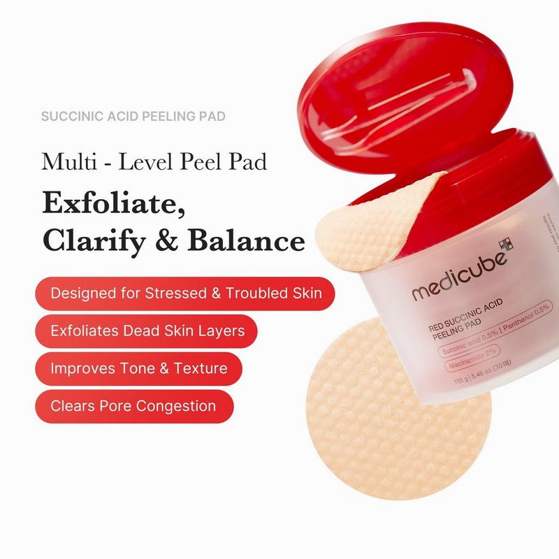 Medicube Red Succinic Peeling Pad 10Pc