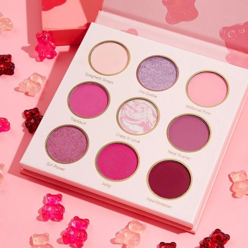 Sheglam Palette 9-Color Shimmer Metallic Matte Eyeshadow Love Candy