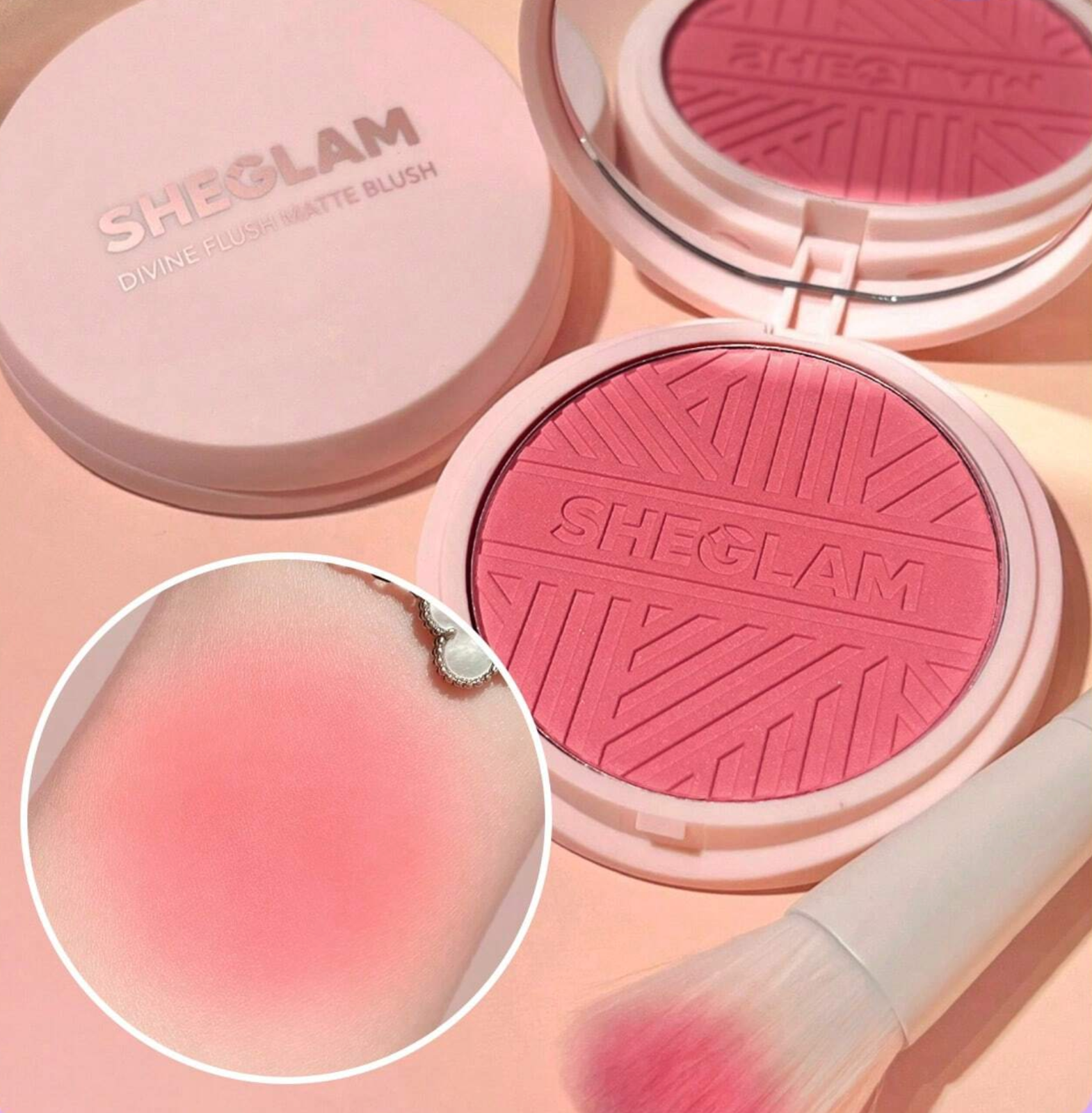 Sheglam Divine Flush Matte Blush Let'S Escape Blush Powder