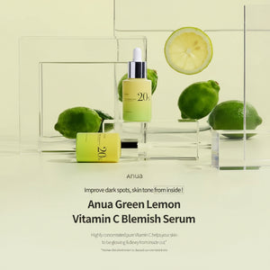 Anua Green Lemon Vitamin C Serum With Vitamin E Hyaluronic & Ferulic Acid 20Ml