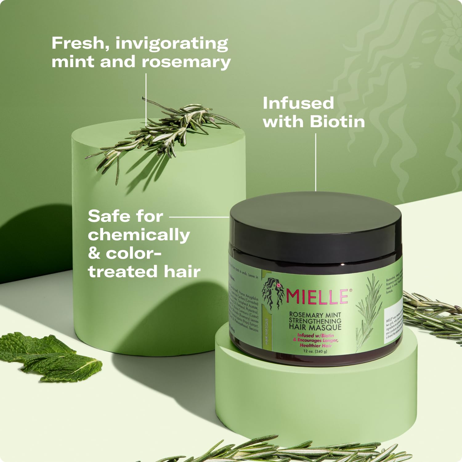 Mielle Organics Rosemary Mint Strengthening Hair Mask 340 Ml