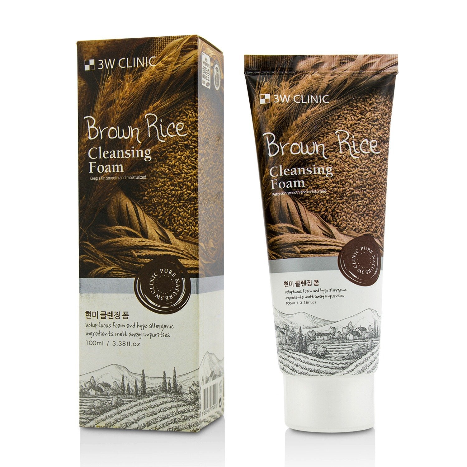 3W Clinic Foam Cleansing 100Ml Brown Rice