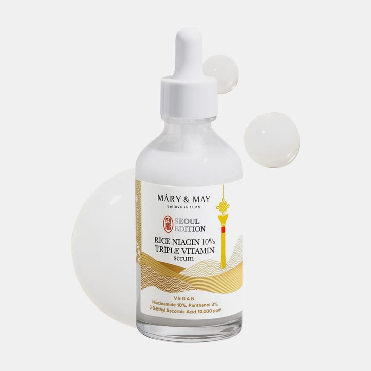 MARY&MAY Rice Niacin 10% Triple Vitamin Serum – 80ml
