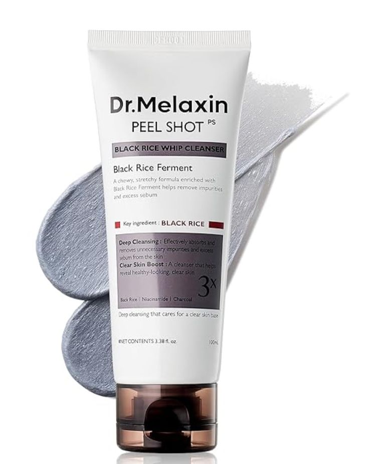 Dr.Melaxin PEEL SHOT BLACK RICE WHIP CLEANSER – 100ml