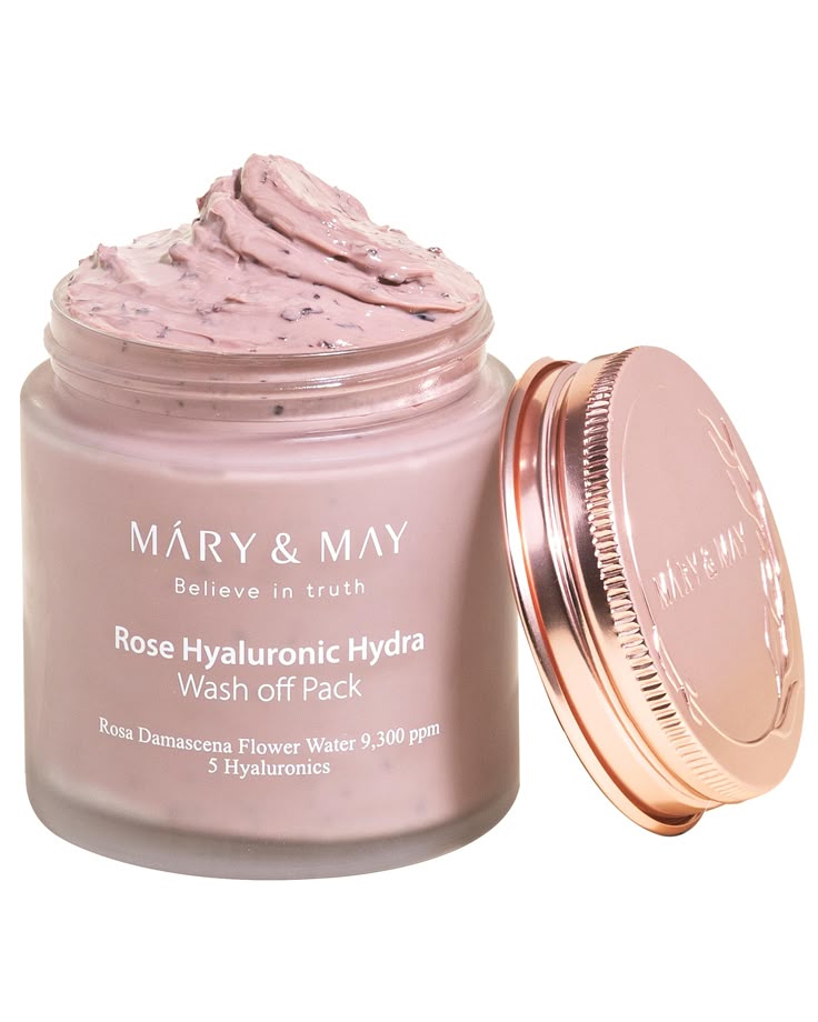 MARY&MAY Rose Hyaluronic Hydra Wash Off Pack – 125g