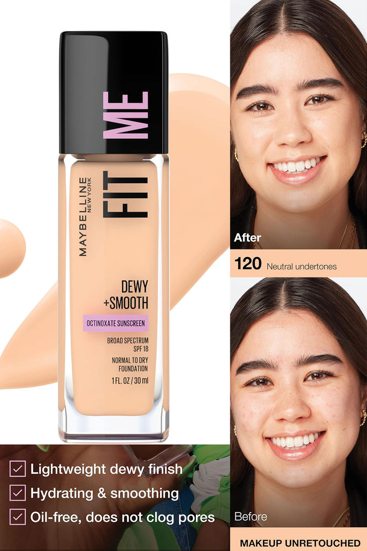 Maybelline Fit Me Dewy + Smooth Foundation SPF18