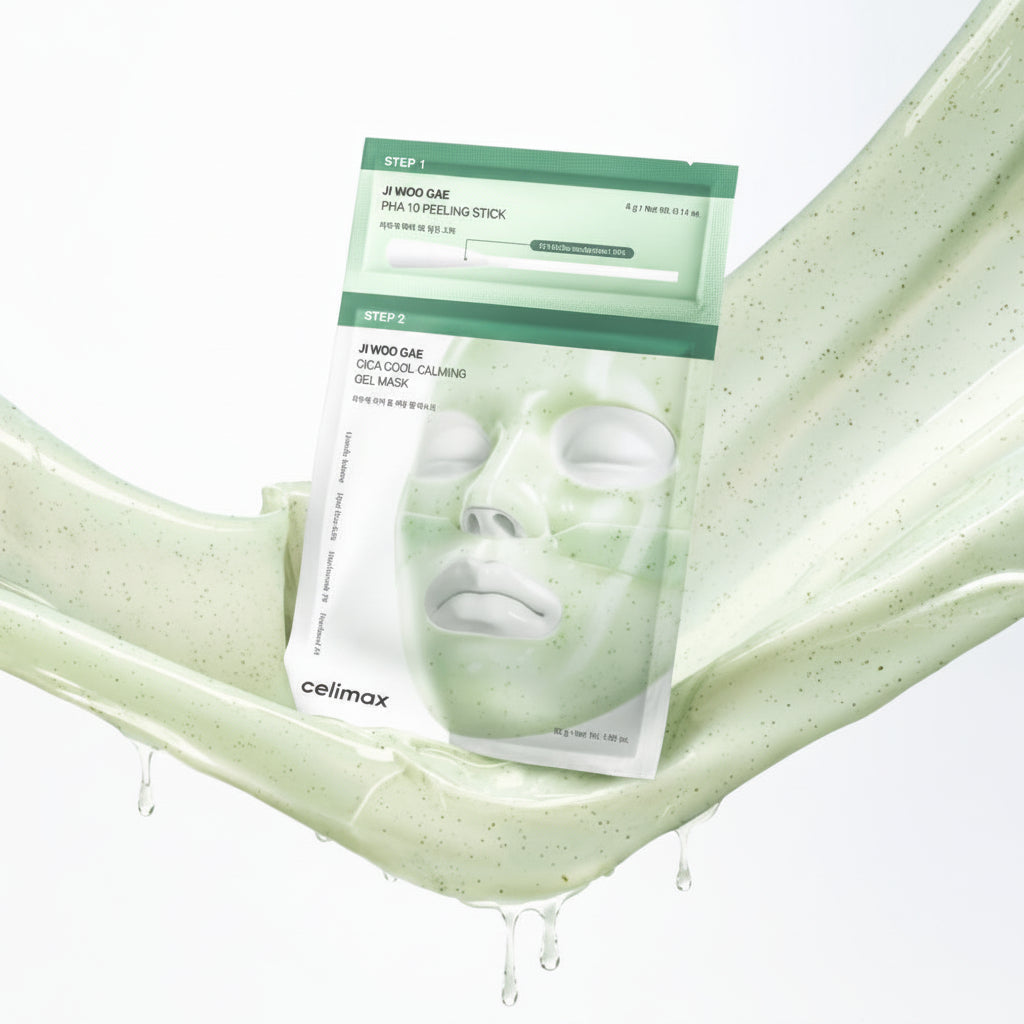 Celimax Ji Woo Gae Cica Pha Peel 2-Step Gel Mask 4Ea