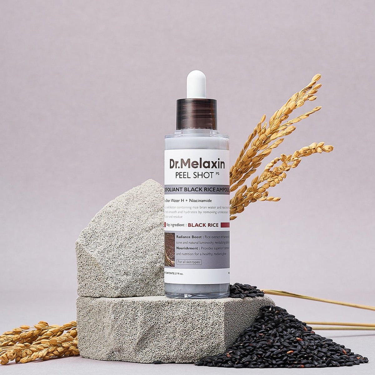 Dr.Melaxin PEEL SHOT EXFOLIATING BLACK RICE AMPOULE – 80ml
