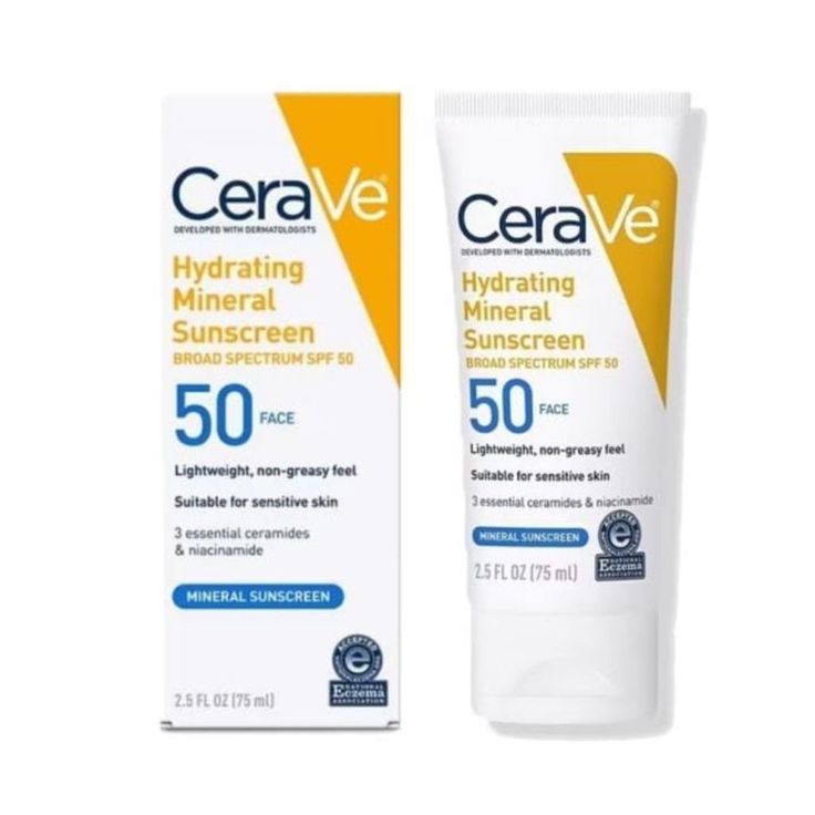 CeraVe Hydrating Mineral Sunscreen SPF 50 – 75ml