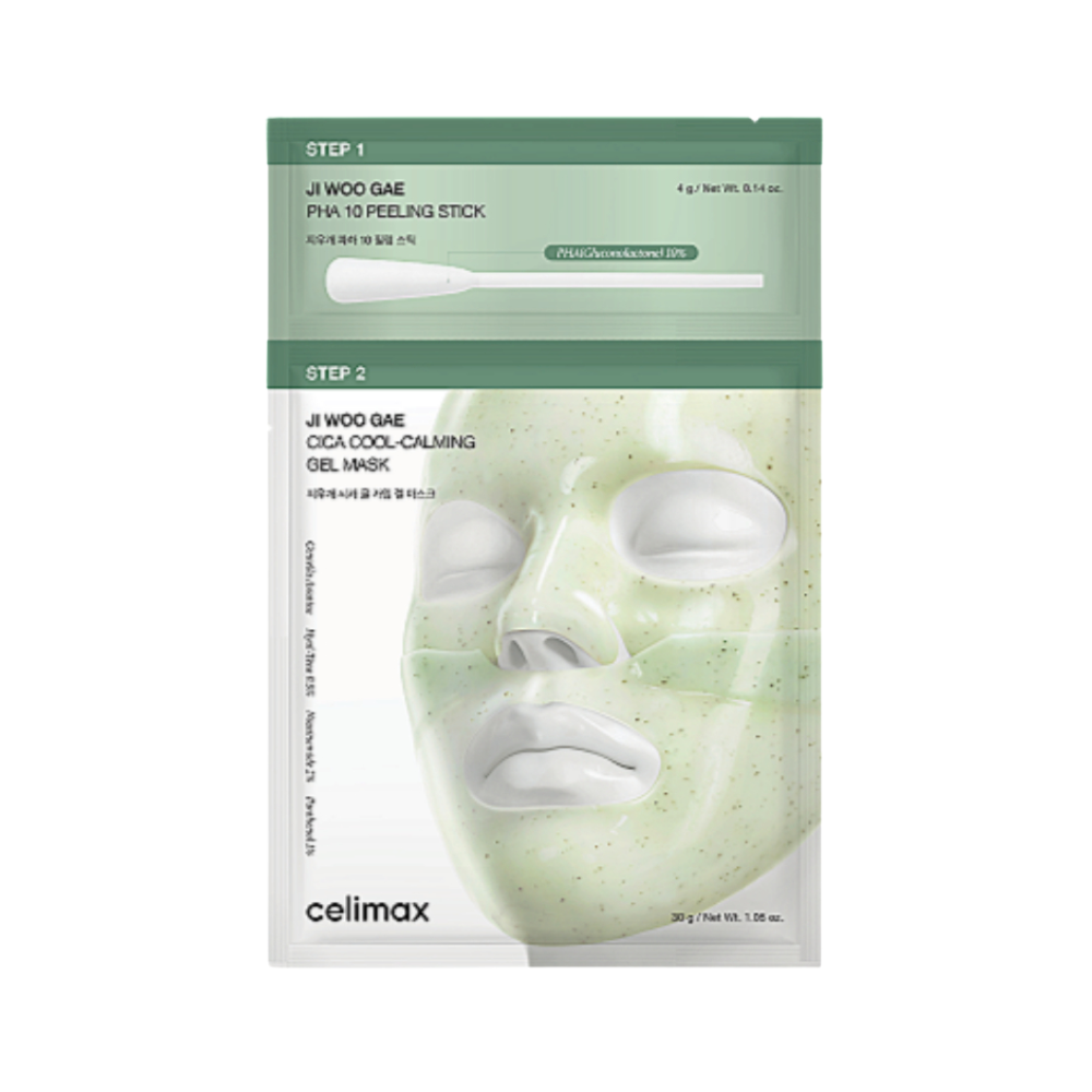 Celimax Ji Woo Gae Cica Pha Peel 2-Step Gel Mask 4Ea