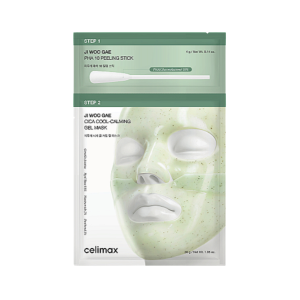Celimax Ji Woo Gae Cica Pha Peel 2-Step Gel Mask 4Ea