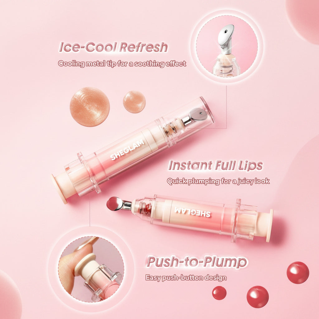 Sheglam Booster Shine Plumping Lip Gloss-S-Pink Flamingo
