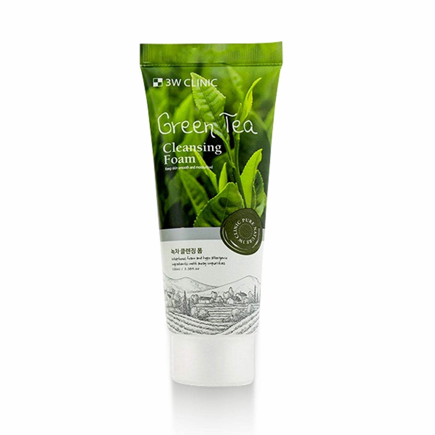 3W Clinic Foam Cleansing 100Ml Green Tea