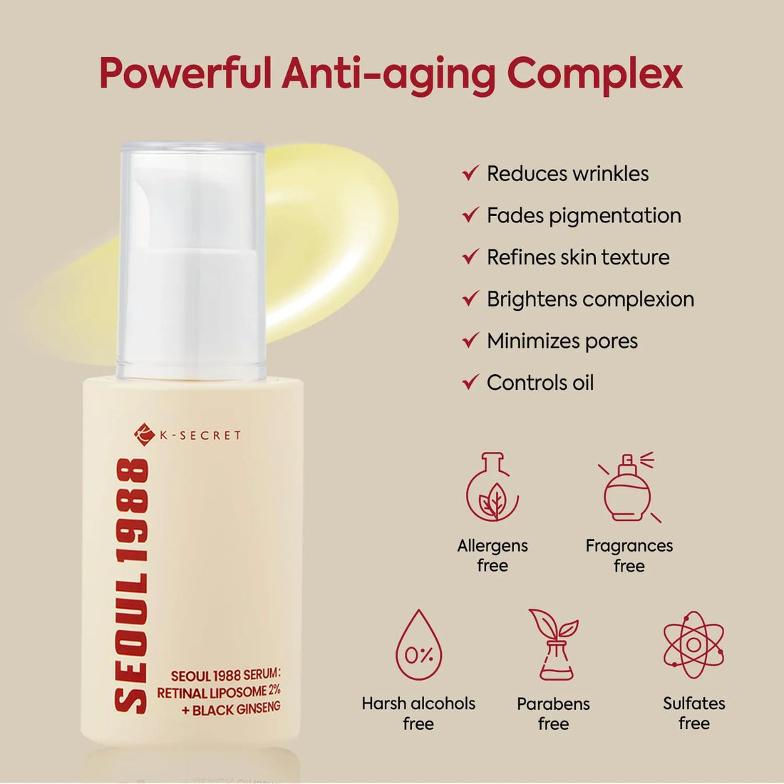 SEOUL 1988 Serum: Retinal Liposome 2% + Black Ginseng