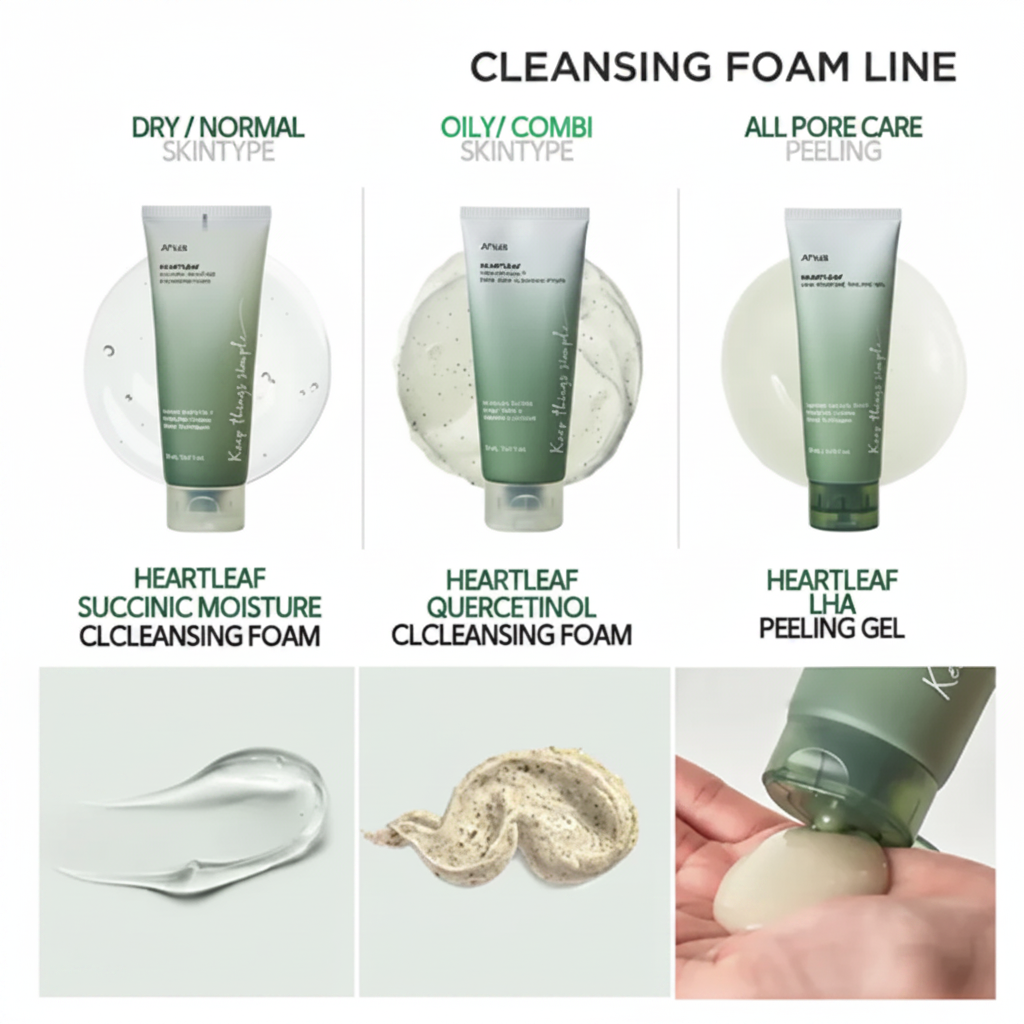 Anua Heartleaf Succinic Moisture Cleansing Foam 150Ml