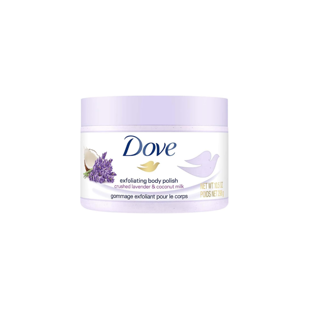 Dove-Body Scrub 298G Sk W Crushed Lavender & Coconut Milk (Bc)