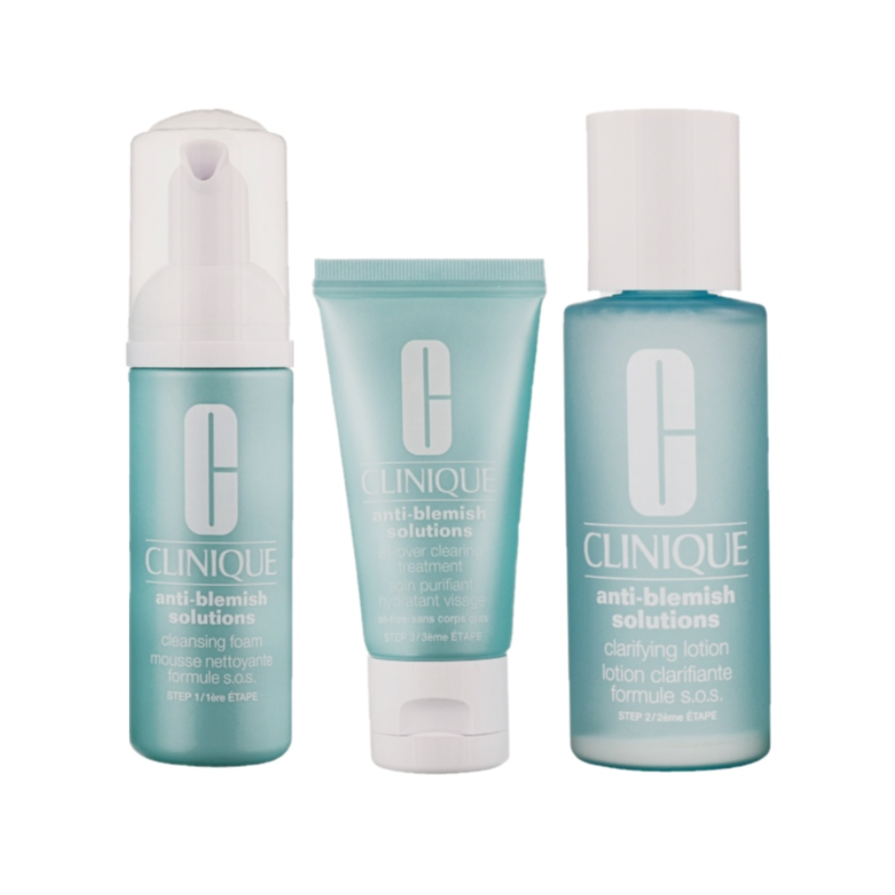 Clinique Anti Blemish Soltionl 3 Step System Basic 3 Temps Formule S.O.S