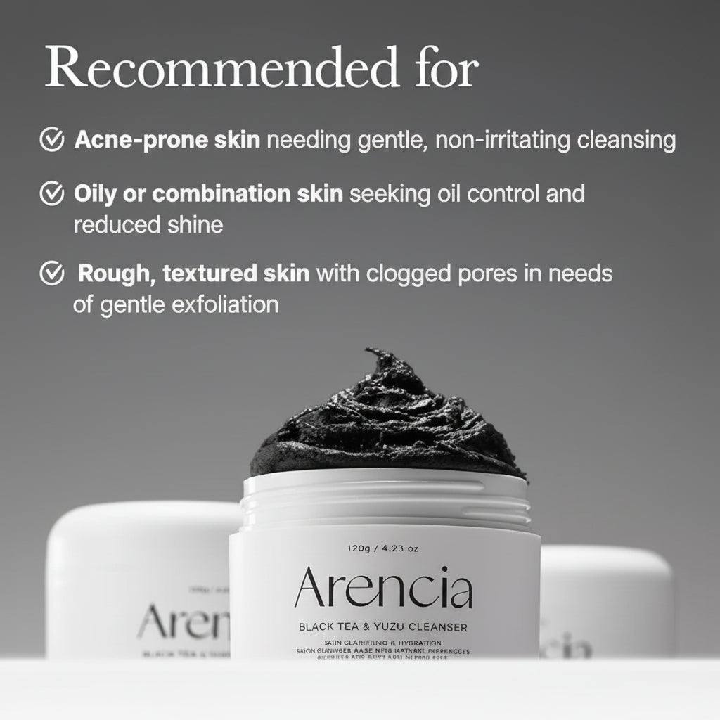 Arencia Black Tea Rice Mochi Cleanser 120G