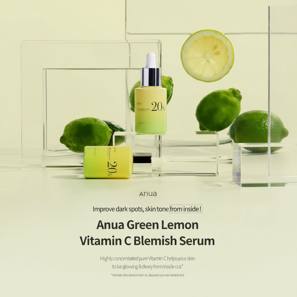 Anua Green Lemon Vitamin C Serum With Vitamin E Hyaluronic & Ferulic Acid 20Ml