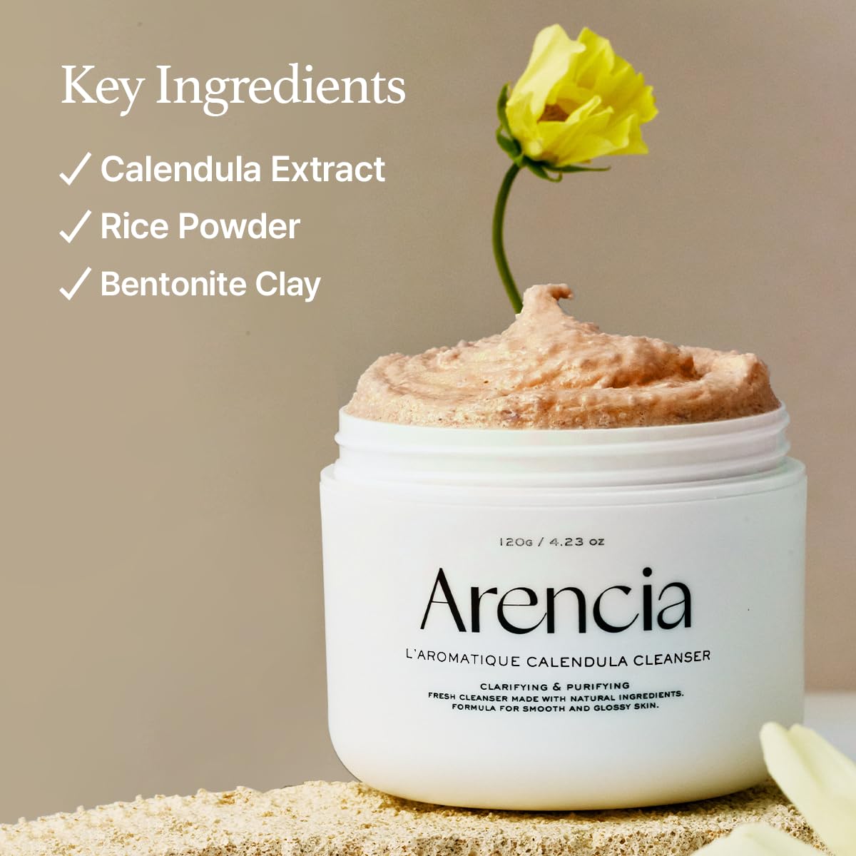 Arencia Calendula Rice Mochi Cleanser 120G