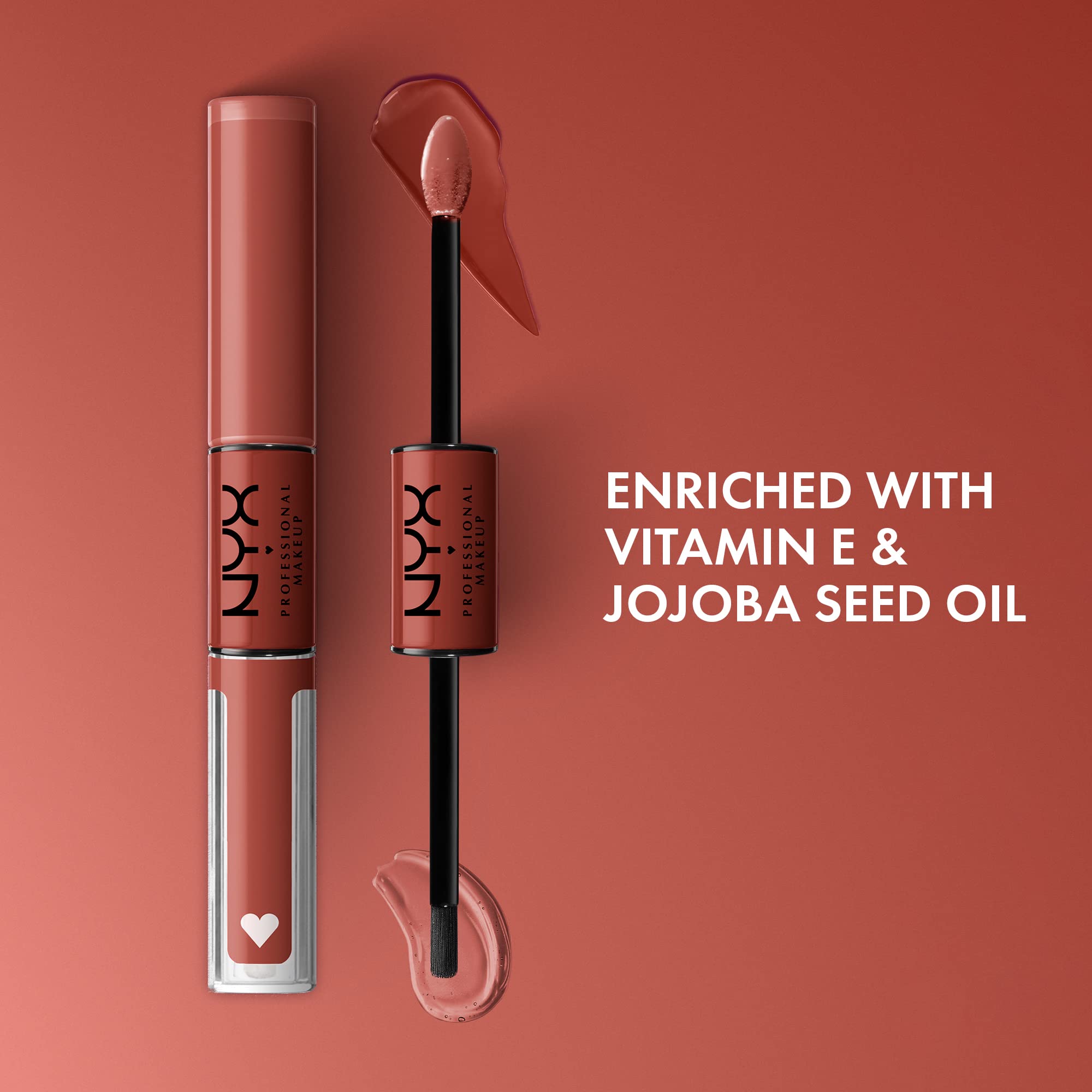 Nyx Professional Long Lasting Lip Shine , Lip Gloss Makeup 04 Life Goals