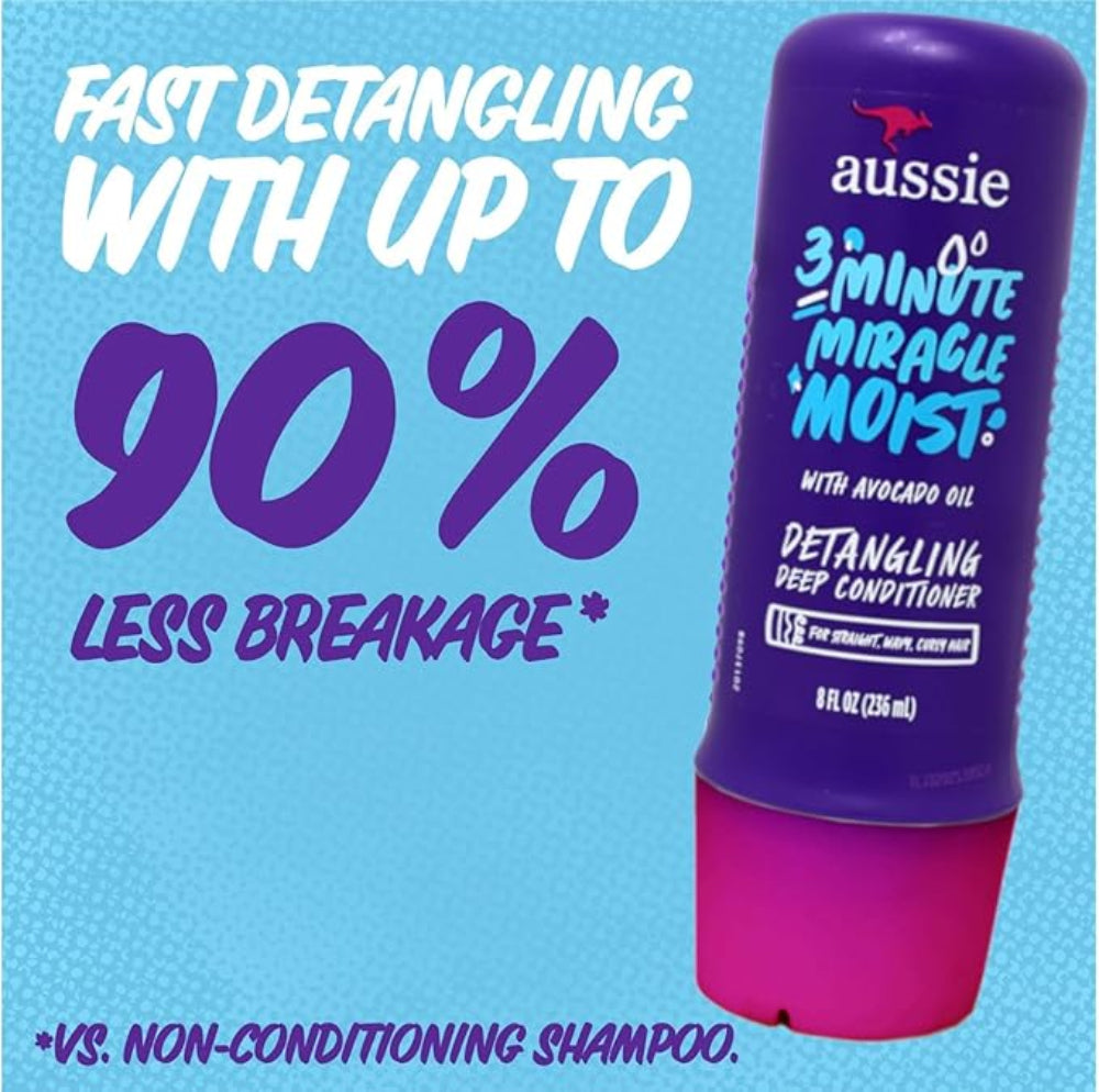 Aussie Conditioner 236 Ml Us 3 In 1 Miracle Moist With Avocado 381519004711 (6 Ctn)