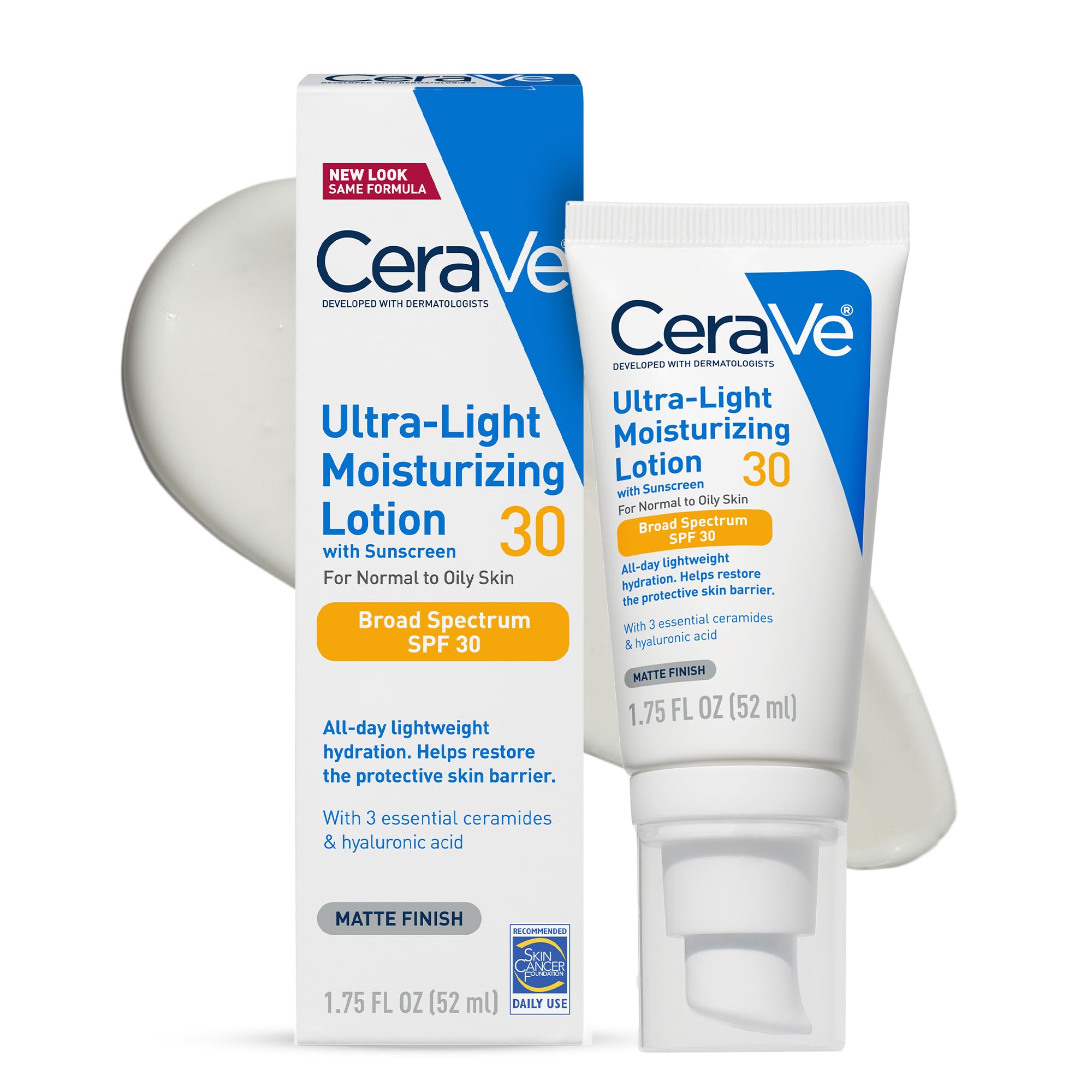 Cerave Ultra Light Face Lotion With Sun Screen Spf30 50 Ml