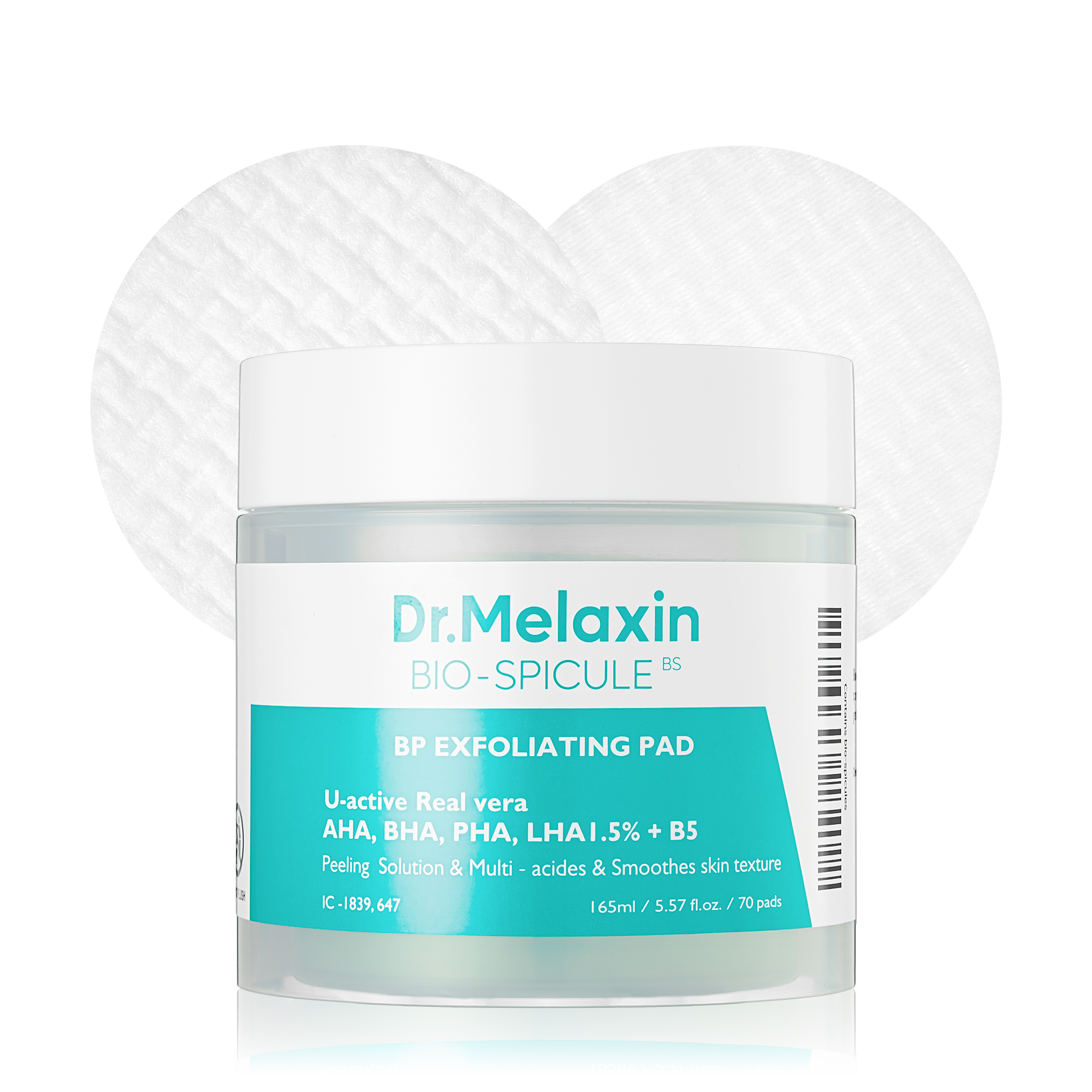 Dr.Melaxin BP Pore Exfoliating Pads – 165ml / 70 Pads