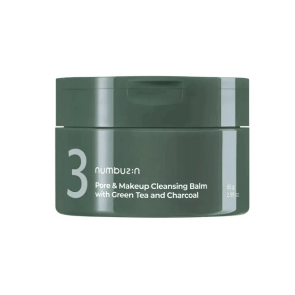 numbuzin No.3 Pore & Makeup Cleansing Balm with Green Tea and Charcoal 85g - Product Detail / Benefits