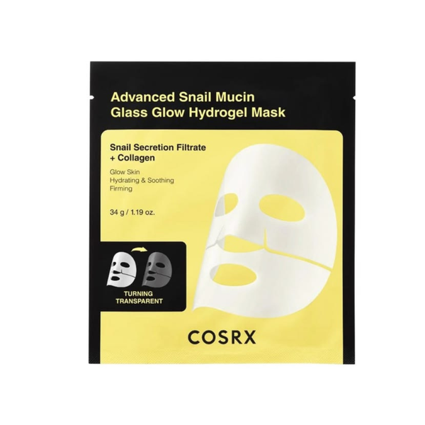COSRX Advanced Snail Mucin Glass Glow Hydrogel Mask – 5 sheets