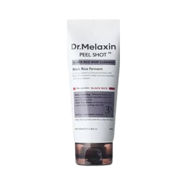 Dr.Melaxin PEEL SHOT BLACK RICE WHIP CLEANSER – 100ml