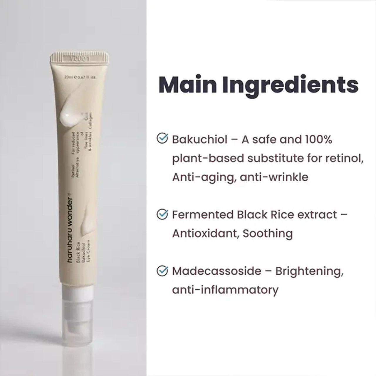 HARUHARU WONDER Black Rice Bakuchiol Eye Cream – 25ml