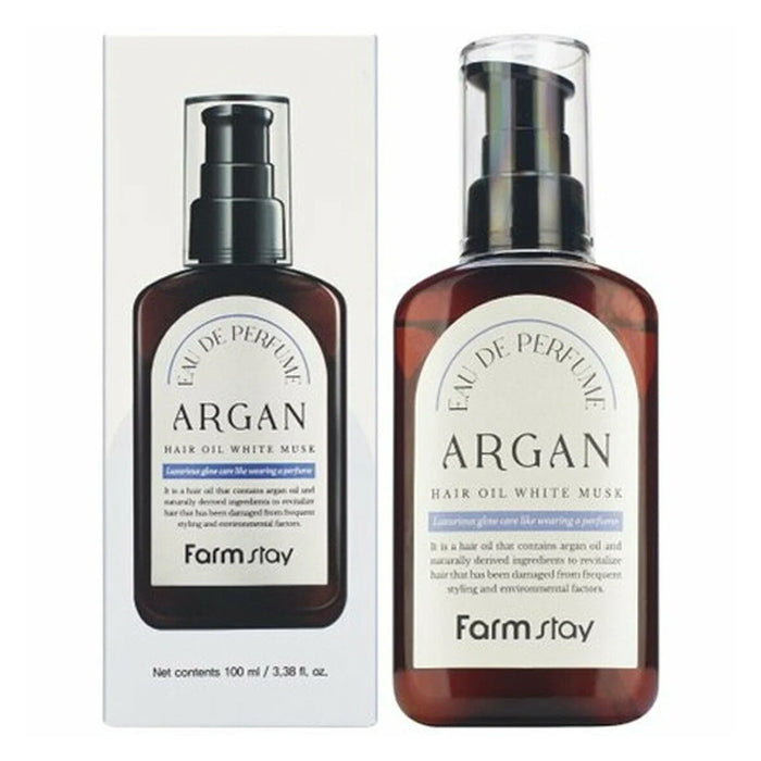Farmstay Eau De Perfume Argan Hair Oil White Musk 100Ml